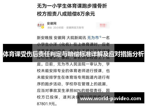 体育课受伤后责任判定与赔偿标准详解及应对措施分析